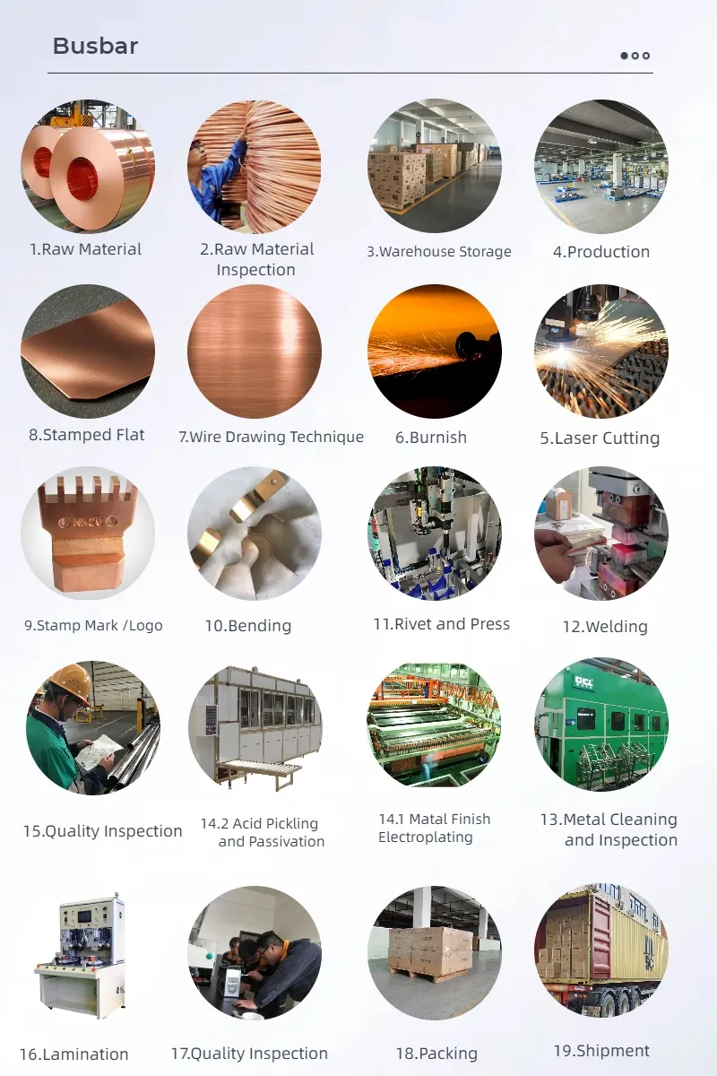 Laminated Busbar Insulation Flat Copper Busbar for Power Distribution System