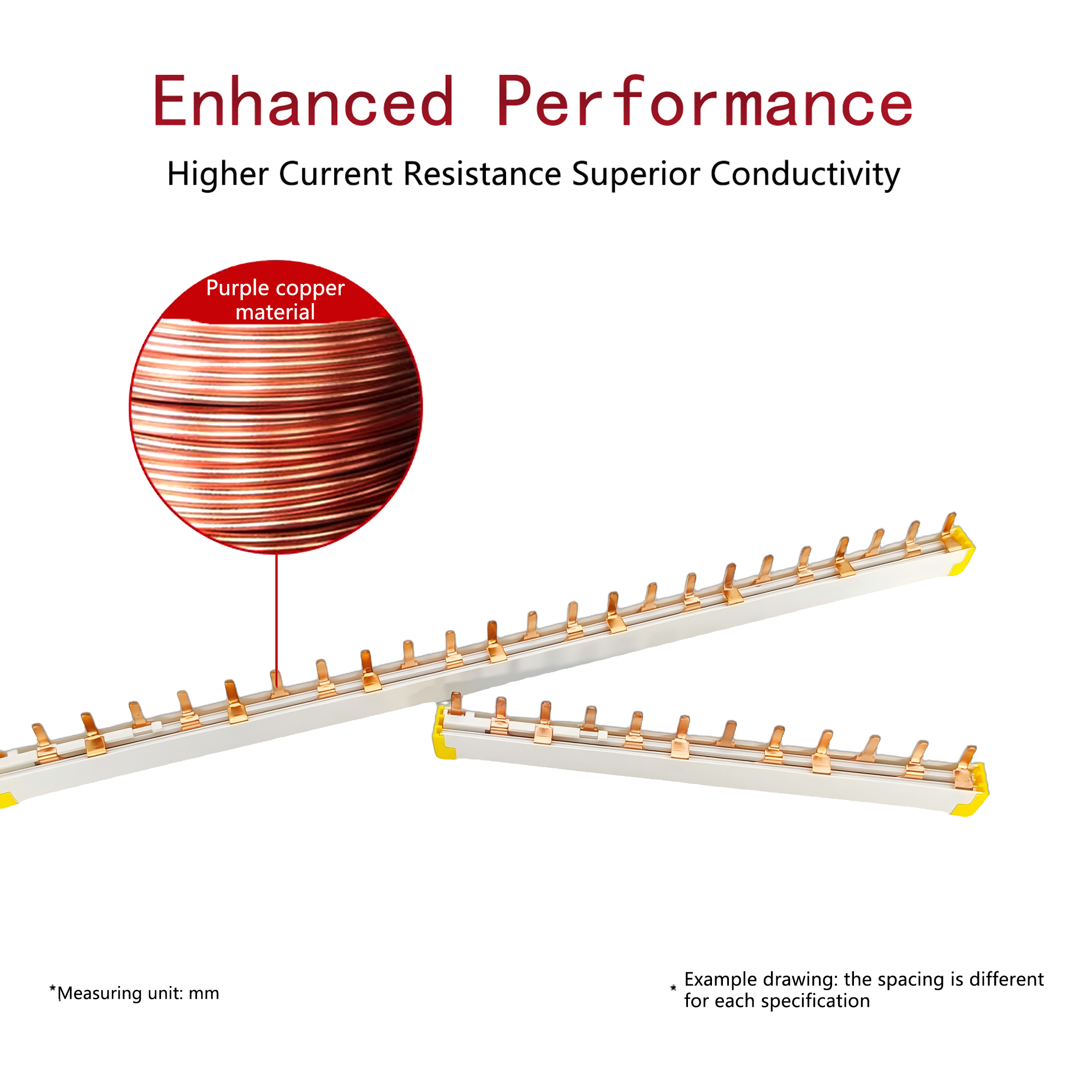 Electrical Busbar with End Cover Protection, 1p+N Air Circuit Breaker with Residual Current Protection, Connecting Copper Plate, Terminal Block