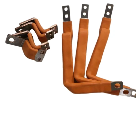 OEM Stacked Battery Busbar Pure Copper Insulated Flexible Copper Busbar