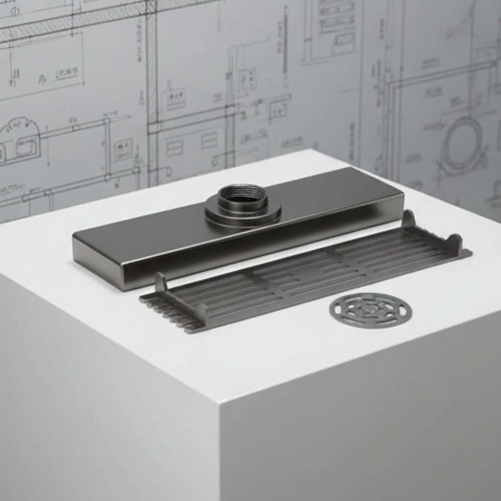 Elegant Premium Sink Drain Sleek Modern Shower Drain for Laundry Rooms Sink